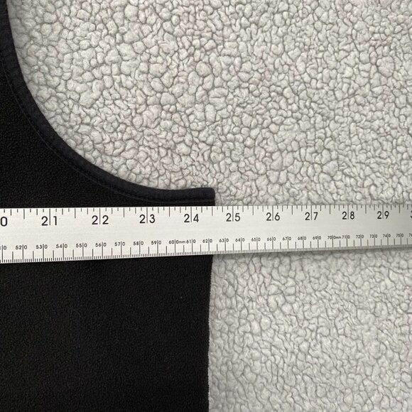 Active Zone Vest Women's Size 2X Full Zip Up Side Pockets Fleece Black Sleeveles - Picture 6 of 9